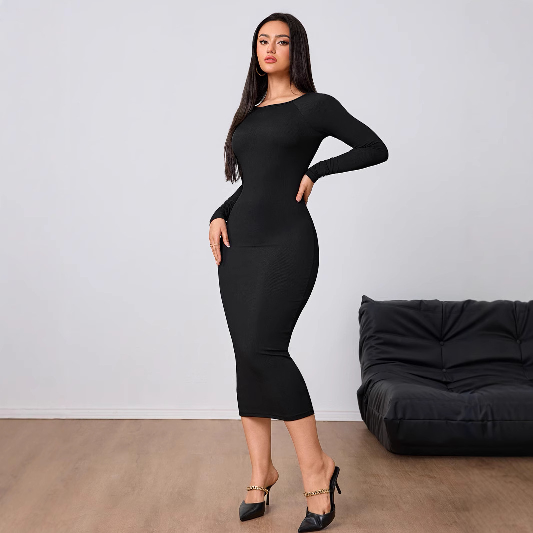 Midi Dress - Damska Moda Prosta Sukienka Wiosna Lato