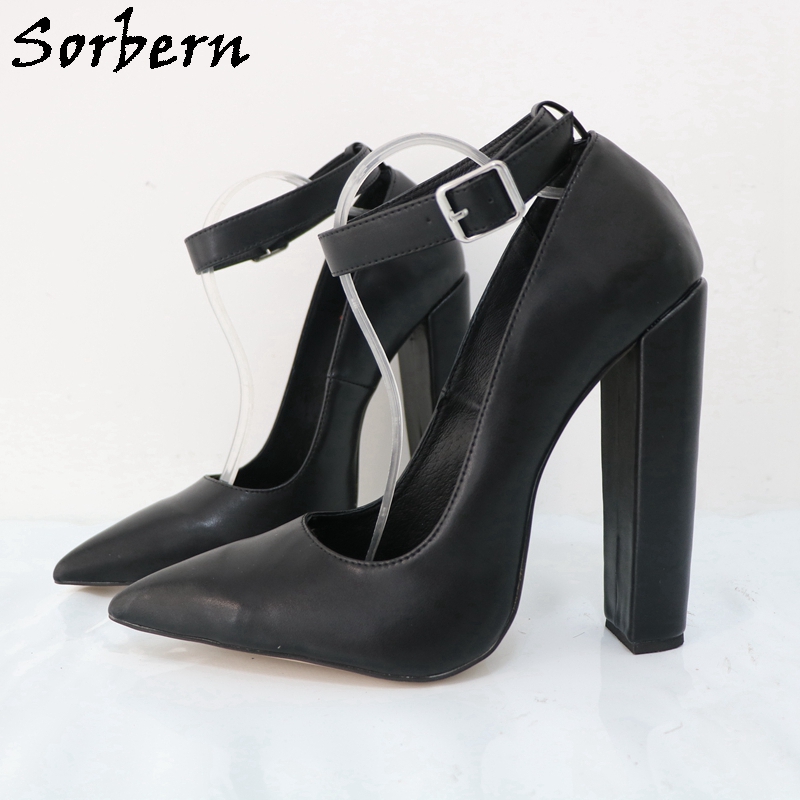 Pump Heel Block - Sorbern duży rozmiar Eu47 damska buty