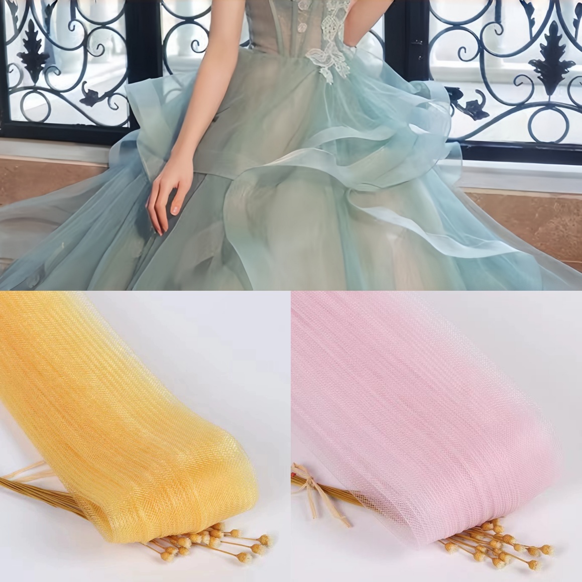 Formal Dress - Elastyczna siatka do szycia sukien ślubnych,