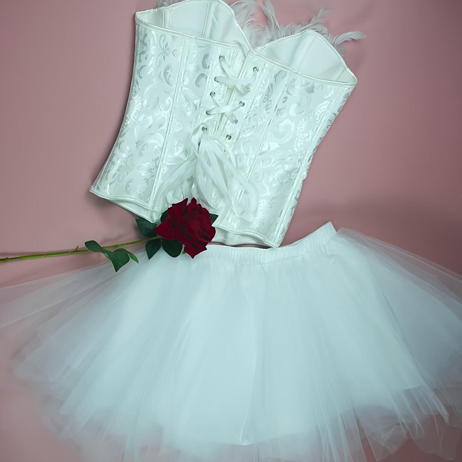 Biały kostium Łabędzia, miękki – Formal Skirt recenzja i cena