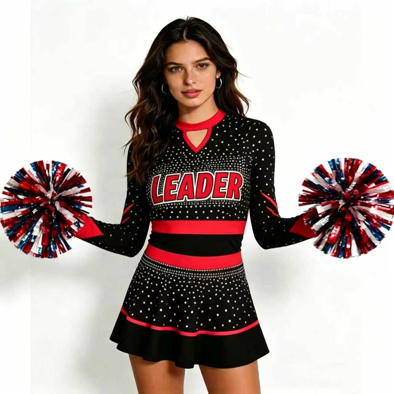 Błyszczący strój cheerleaderek – Women'S Red Formal Wear recenzja i cena