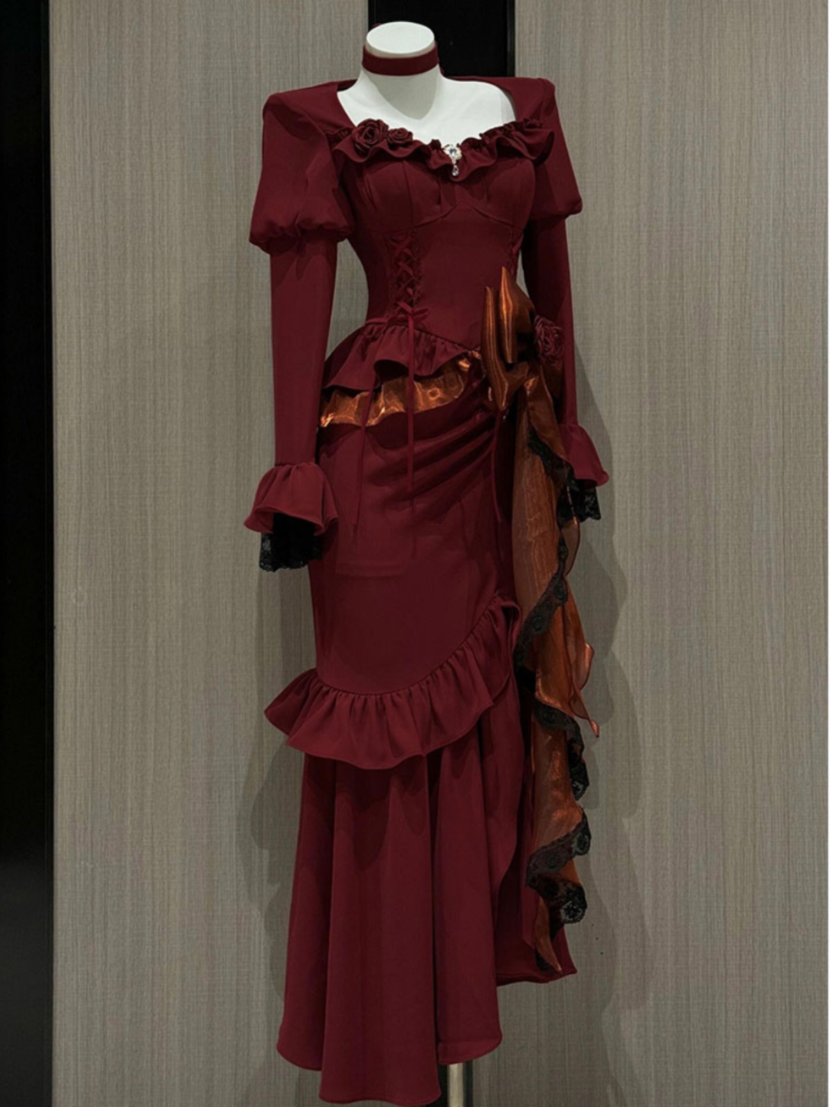 Wiosenna czerwona sukienka vin – Women'S Red Formal Wear recenzja i cena