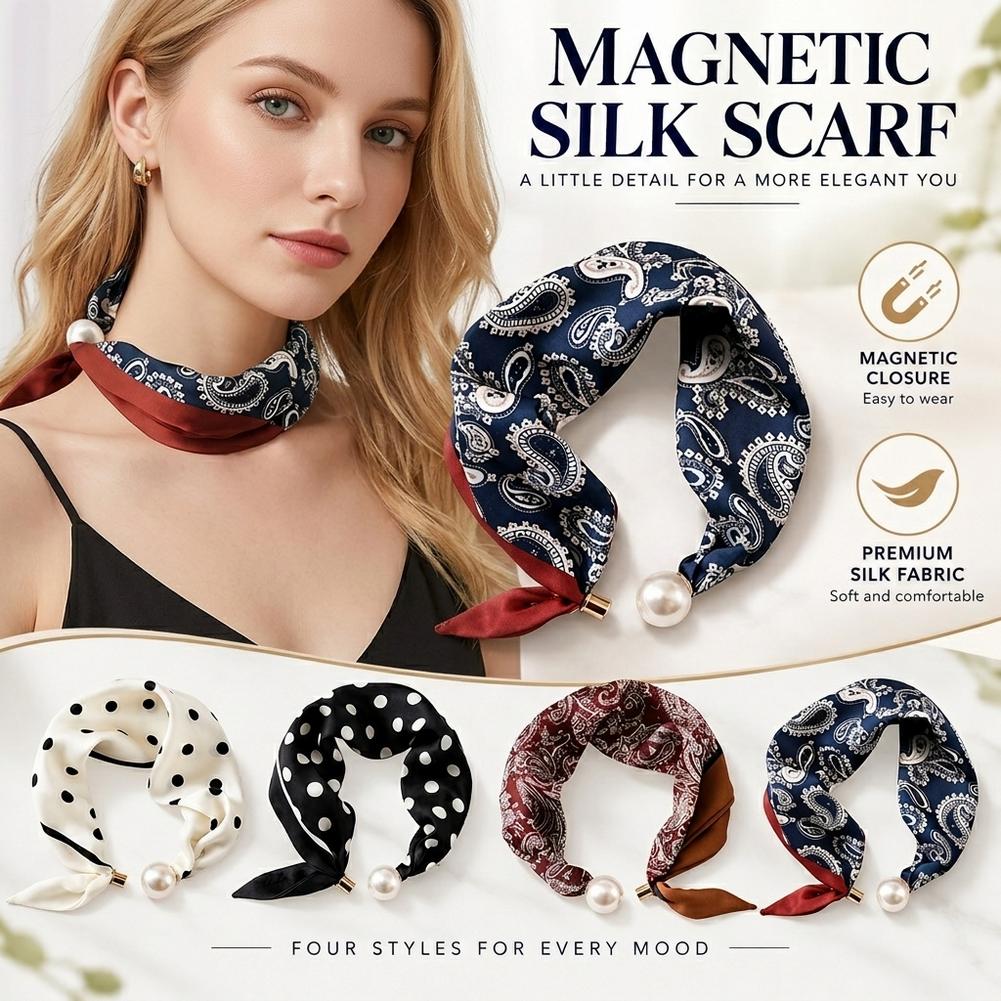 Jedwabny szal z perłową klamrą – Silk Blouse recenzja i cena