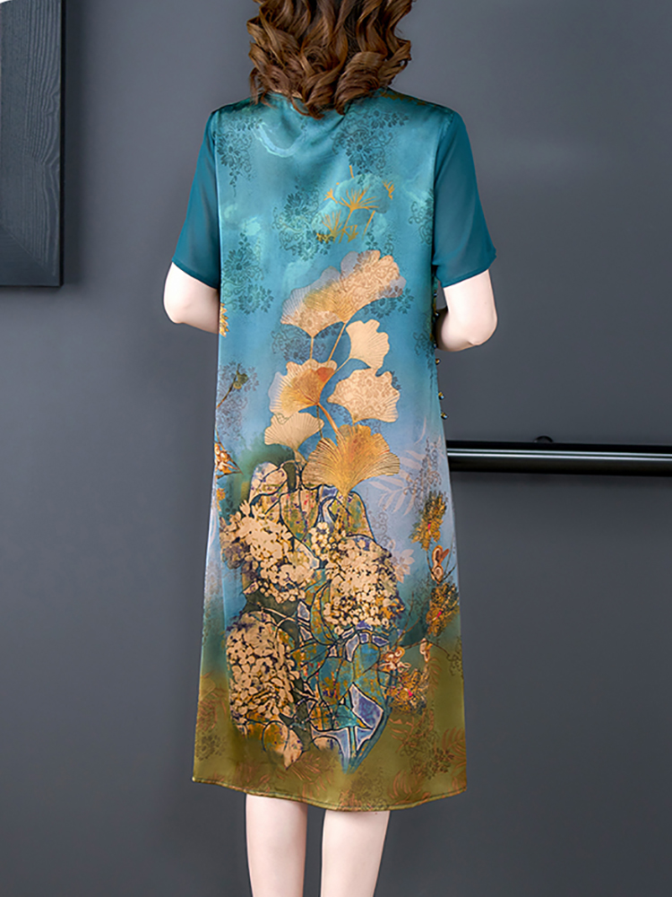 2024 czerwona jedwabne kwiatow – Women'S Red Formal Wear recenzja i cena