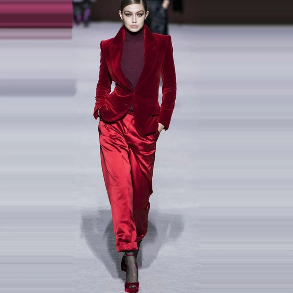 Spodnie damskie garnitury wino – Women'S Red Formal Wear recenzja i cena
